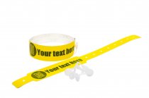 100 Printed Thermal Wristbands (Yellow)