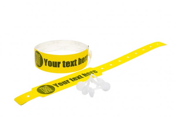 200 Printed Thermal Wristbands (Yellow)