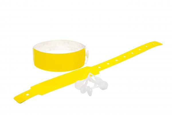 200 Plain Thermal Wristbands (Yellow)