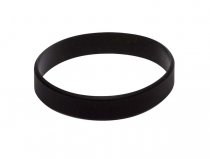 50 Black Silicon Wristbands (PLAIN)
