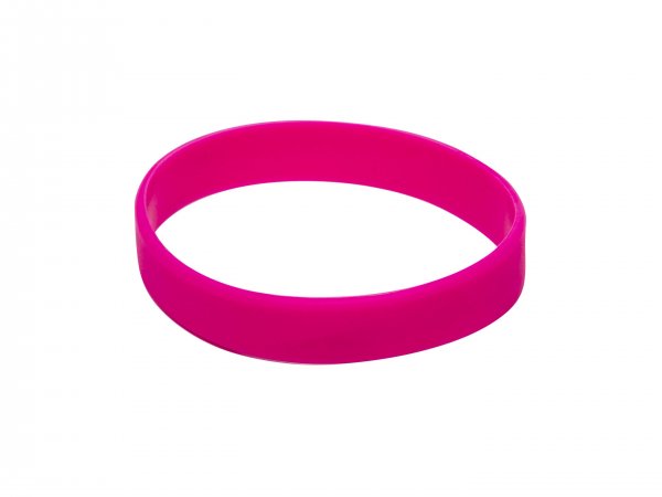100 Pink Silicon Wristbands (PLAIN)