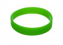 10 Green Silicon Wristbands (PLAIN)