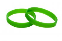 10 Green Silicon Wristbands (PLAIN)