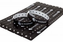 50 Custom printed Black L Shaped Wristbands