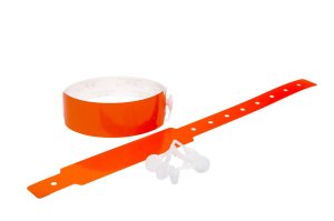 100 Thermal PLAIN wristbands (1 roll) PRINT YOUR OWN WRISTBANDS