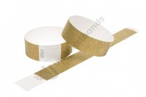 Clearance 1000 Gold Tyvek Wristbands 3/4"
