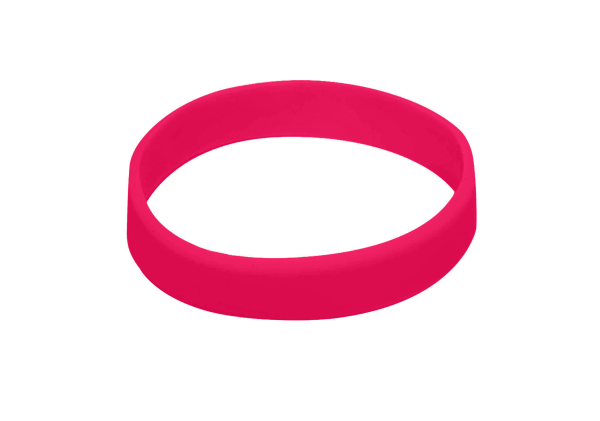 5000 Embossed Red No Print Silicon Wristbands