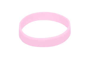1000 Embossed Baby Pink No Print Silicon Wristbands