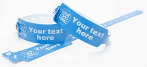 Wide Faced Vinyl Wristbands