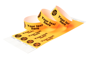 Custom Tyvek Wristbands – Black Print