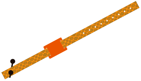Fabric Non Edge To Edge With Holes & Clips with PVC Tag