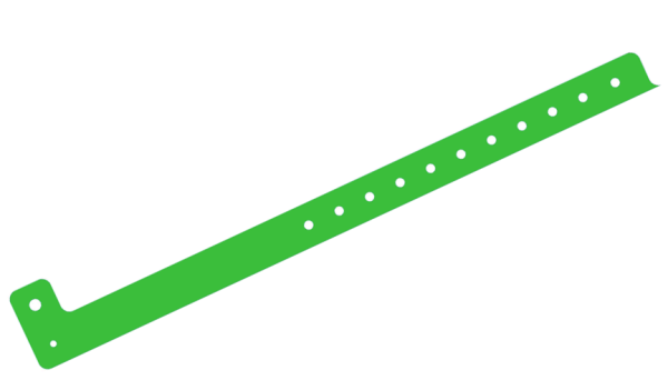 Custom printed Neon Green L Shaped Express Vinyl