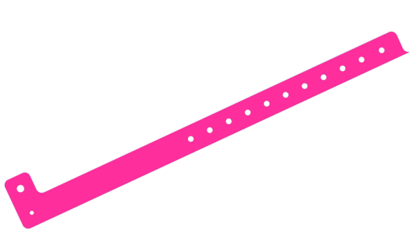 Custom printed Neon Pink L Shaped Express Vinyl