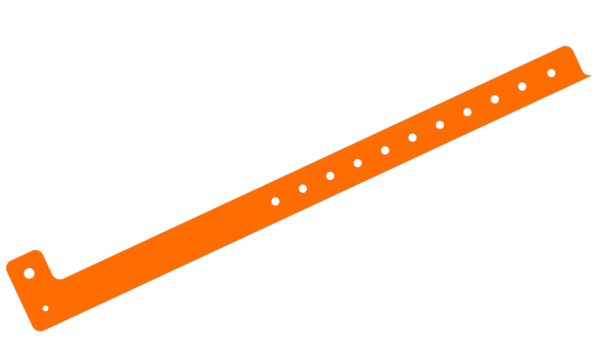 Custom printed Orange L Shaped Express Vinyl