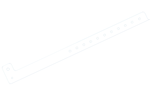 Custom printed White L Shaped Express Vinyl