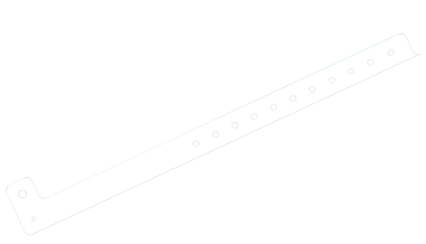 Custom printed White L Shaped Express Vinyl