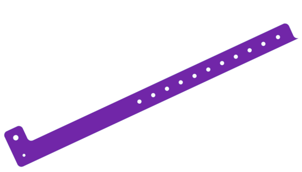 Custom printed Purple L Shaped Express Vinyl