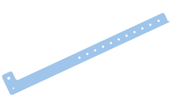 Custom printed Sky Blue L Shaped Express Vinyl