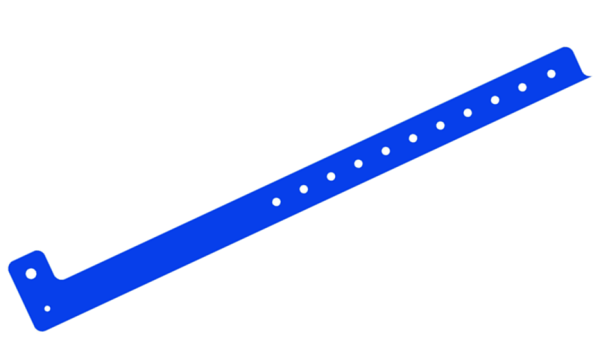 Custom printed Neon Blue L Shaped Express Vinyl