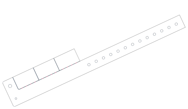 Plain White L Shaped 3 Tabs Vinyl Wristbands