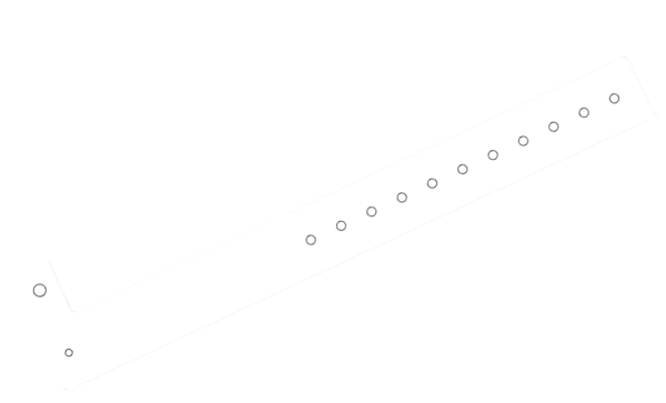 100 Custom Printed White L Shaped 25mm Vinyl Wristbands