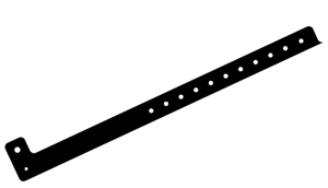 200 Custom Printed Black L Shaped Express Vinyl