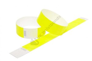 5000 Premium Neon Yellow Tyvek Wristbands