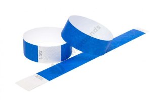 200 Premium Blue Tyvek Wristbands