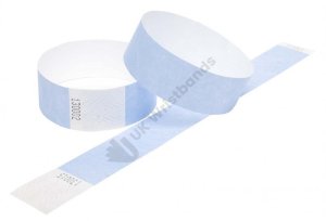 1000 Premium Sky Blue Tyvek Wristbands