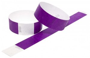 5000 Premium Purple Tyvek Wristbands