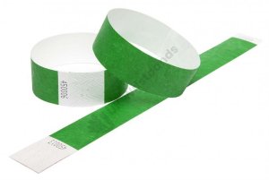 5000 Premium Dark Green Tyvek Wristbands