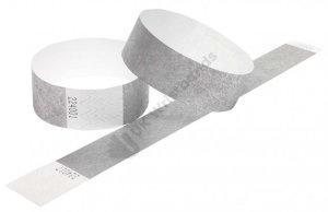 5000 Premium Silver Tyvek Wristbands