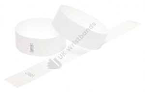 200 Plain White Tyvek Recyclaband Wristbands