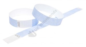 1000 Premium Sky Blue Tyvek Wristbands 3/4″