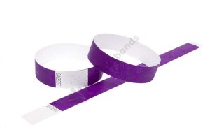1000 Premium Purple Tyvek Wristbands 3/4″
