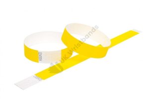 1000 Premium Yellow Tyvek Wristbands 3/4″
