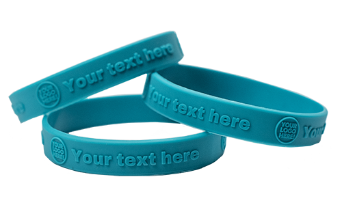 250 Embossed Silicon Wristbands