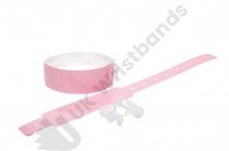 100 Plain Thermal Wristbands (Baby Pink)