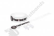 100 Printed Thermal Wristbands (White)