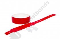 1000 Plain Thermal Wristbands (Red)