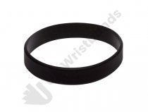 50 Black Silicon Wristbands (PLAIN)