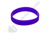 50 Purple Silicon Wristbands (PLAIN)