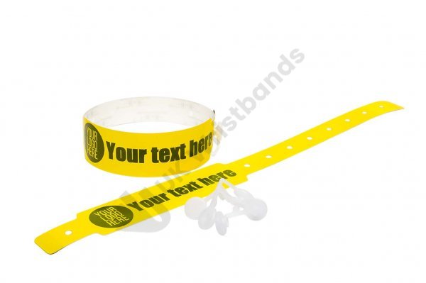200 Printed Thermal Wristbands (Yellow)