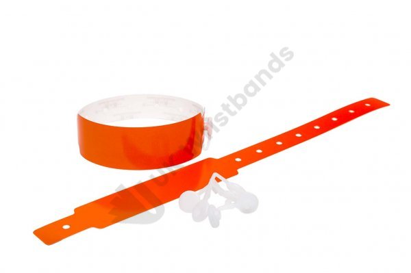 500 Plain Thermal Wristbands (Orange)