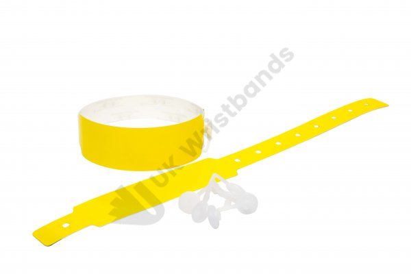 500 Plain Thermal Wristbands (Yellow)