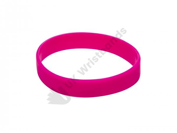 50 Pink Silicon Wristbands (PLAIN)