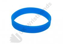 100 Sky Blue Silicon Wristbands (PLAIN)