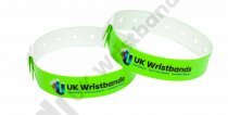 5000 Custom printed Neon Green L Shaped Wristbands