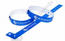 10000 Custom printed Neon Blue L Shaped Wristbands