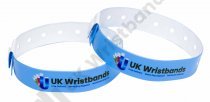 5000 Custom printed Sky Blue L Shaped Wristbands
